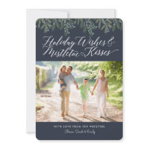 Holiday Wishes & Mistletoe Kisses kerstfoto