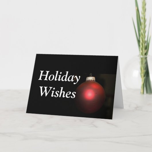 HOLIDAY WISHT DESIGNER CHRISTMAS KAART (Voorkant)