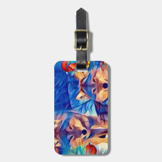 Holiday Wolves Bagagelabel (Voorkant verticaal)