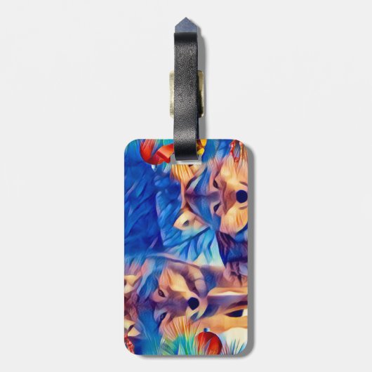 Holiday Wolves Bagagelabel (Achterkant verticaal)