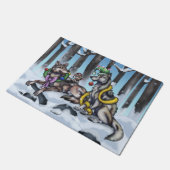 Holiday Wolves Deurmat (Schuin)