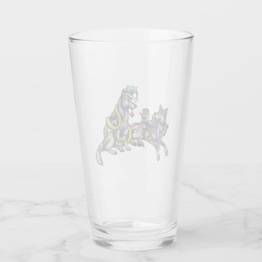Holiday Wolves Glas (Achterkant)
