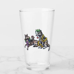 Holiday Wolves Glas
