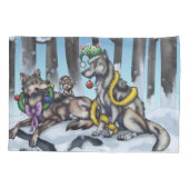 Holiday Wolves Kussensloop (Achterkant)