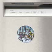 Holiday Wolves Magneet (Insitu (Vaatwasser))