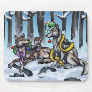 Holiday Wolves Muismat