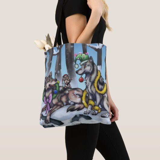 Holiday Wolves Tote Bag (Dichtbij)