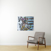 Holiday Wolves Wandkleed (In Situ (horizontaal))