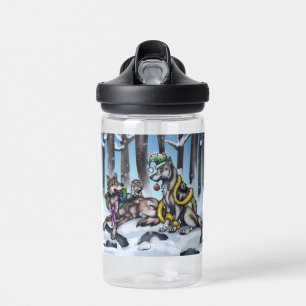 Holiday Wolves Waterfles