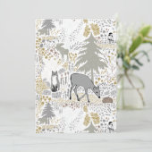 Holiday Woodland Forest Animals Feestdagenkaart (Staand voorkant)