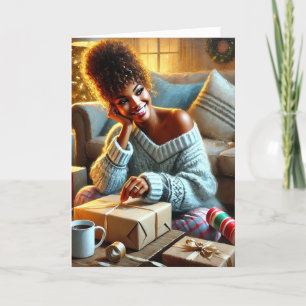 Holiday Wrappin' Queen Feestdagen Kaart