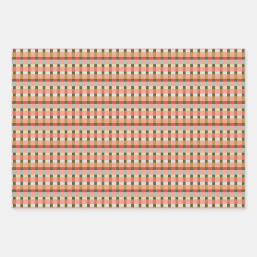 Holiday Wrapping Paper Flat Sheet Set of 3 (Voorkant 3)