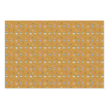 Holiday Wrapping Paper Flat Sheet Set of 3