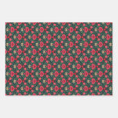 Holiday Wrapping Paper Set – Hearts, Flowers, Dots (Voorkant)