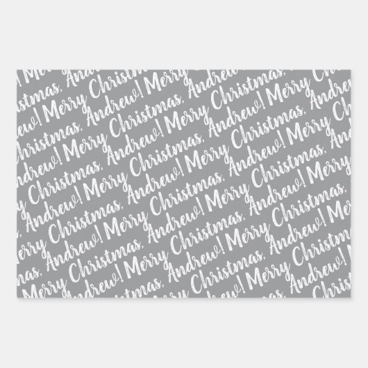 Holiday Wrapping Paper Set of 3 Sheets (Voorkant 3)