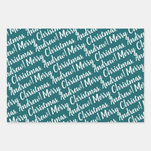 Holiday Wrapping Paper Set of 3 Sheets (Voorkant)