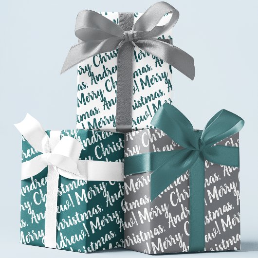 Holiday Wrapping Paper Set of 3 Sheets