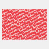 Holiday Wrapping Paper Set of 3 Sheets (Voorkant)