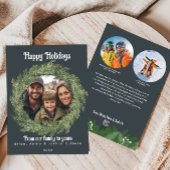 Holiday Wreatfoto Card Feestdagenkaart