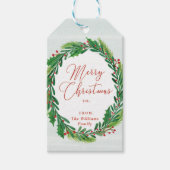Holiday Wreath Cadeaulabel (Voorkant)