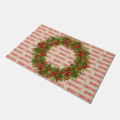 Holiday Wreath Doormat Deurmat (Schuin)