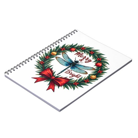 Holiday Wreath Dragonfly Notitieboek (Linkerzijde)