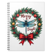 Holiday Wreath Dragonfly Notitieboek (Voorkant)