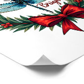 Holiday Wreath Dragonfly Poster (Hoek)