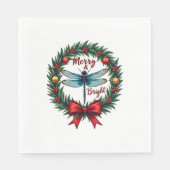 Holiday Wreath Dragonfly Servet (Voorkant)