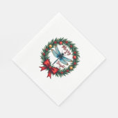 Holiday Wreath Dragonfly Servet (Hoek)