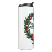 Holiday Wreath Dragonfly Thermosbeker (Gedraaid links)