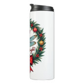 Holiday Wreath Dragonfly Thermosbeker (Geroteerd rechts)