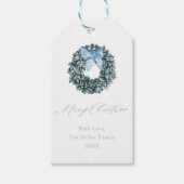 Holiday Wreath Gift Label Cadeaulabel (Voorkant)