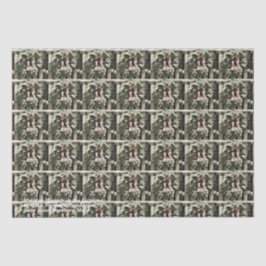 Holiday Wreath in de tuinen Tissuepapier