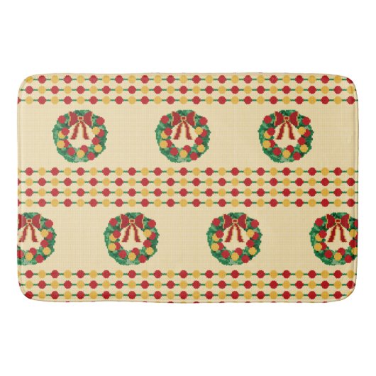 Holiday Wreath Knit Badmat (Voorkant)