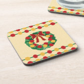 Holiday Wreath Knit Bier Onderzetter (Linkerzijde)