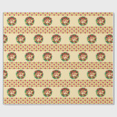 Holiday Wreath Knit Cadeaupapier (Vlak)