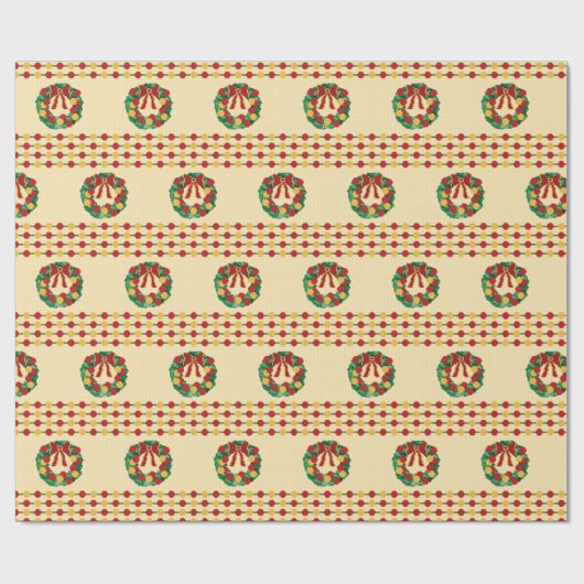 Holiday Wreath Knit Cadeaupapier (Vlak)