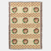 Holiday Wreath Knit Deken (Voorkant Verticaal)