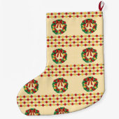 Holiday Wreath Knit Grote Kerstsok (Achterkant)