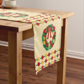 Holiday Wreath Knit Korte Tafelloper (Voorbeeld)