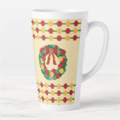 Holiday Wreath Knit Latte Mok (Rechts)