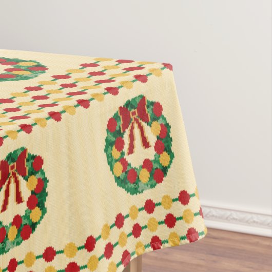 Holiday Wreath Knit Tafelkleed (Voorbeeld)