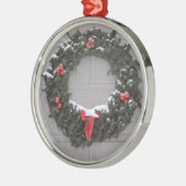 Holiday Wreath Metalen Ornament (Links)