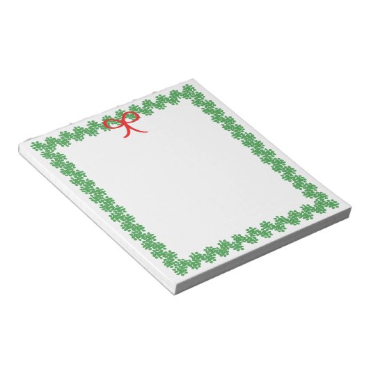 Holiday Wreath Notepad Notitieblok (Schuin)