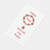Holiday Wreath Paper Gastenhanddoek Servet (Hoek)