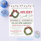 Holiday Wreath Sale Fundraiser Flyer (Enkel)