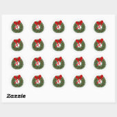 Holiday Wreath Sticker (Vel)