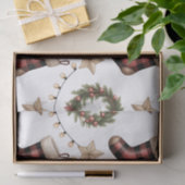 HOLIDAY WREATH STOCKINGS LIGHTS STARS TISSUEPAPIER (Geschenk)