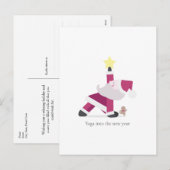 Holiday Yogi Santa Kerstmis Briefkaart (Voorkant / Achterkant)